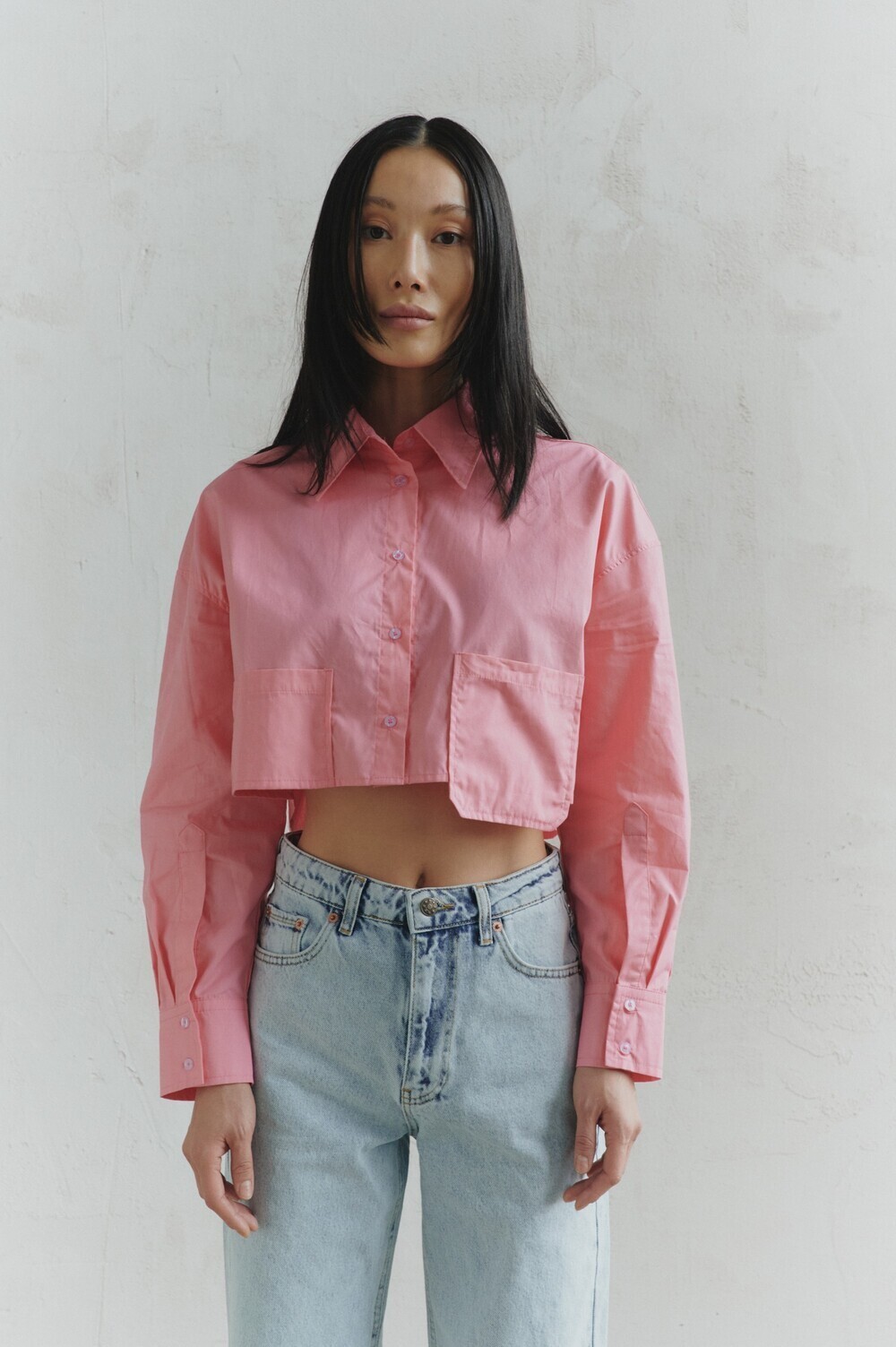 Short pink shirt